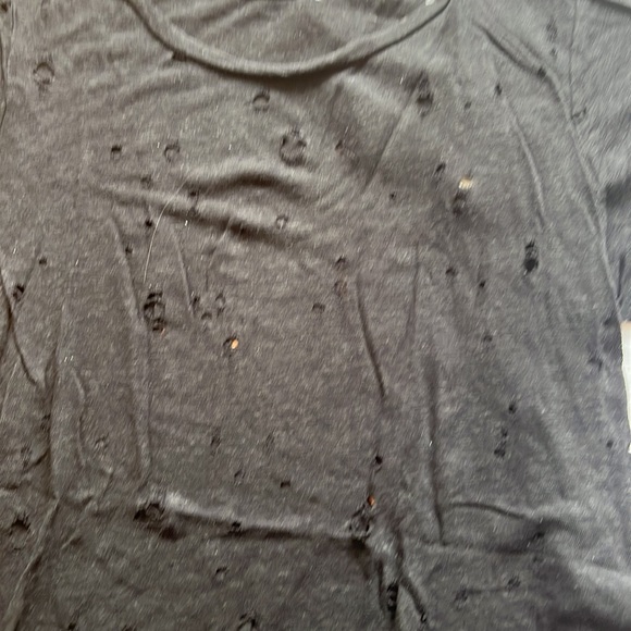 2 t-shirts with holes accents - reminiscent of IRO design - Picture 2 of 4